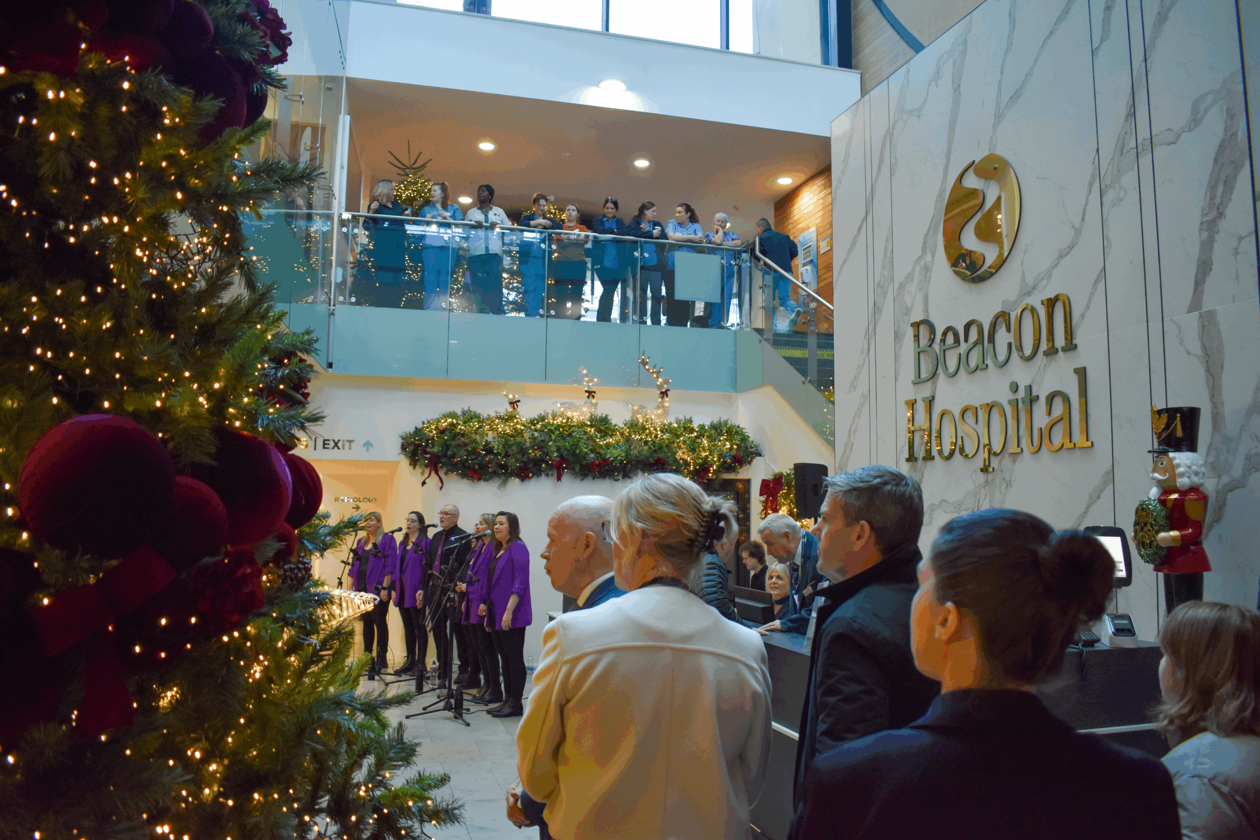 Carol Singers in Main Reception
